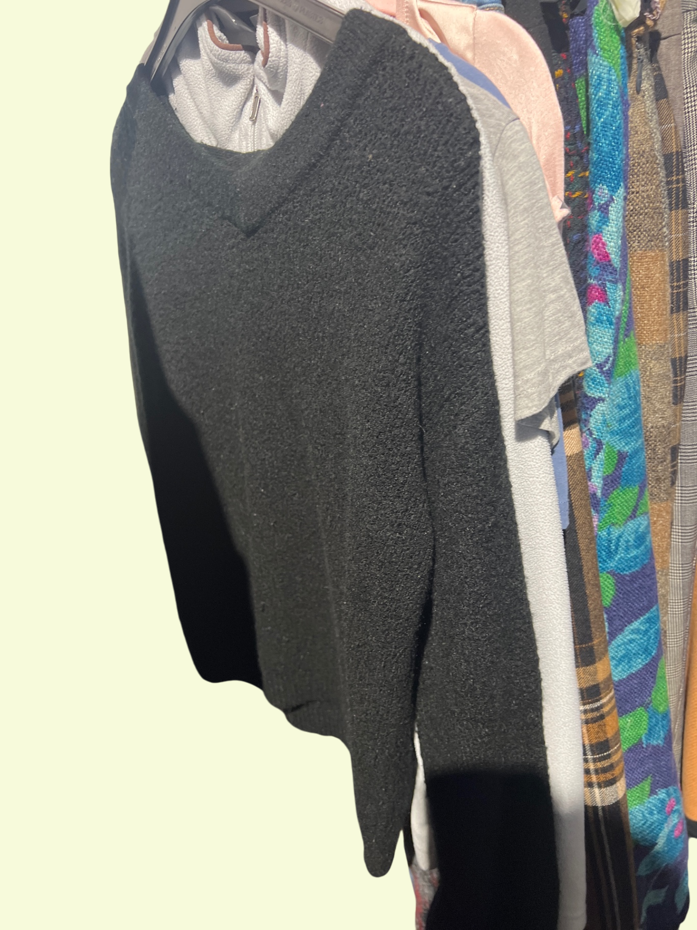 Pullover Schwarz/Grau Gr.: S