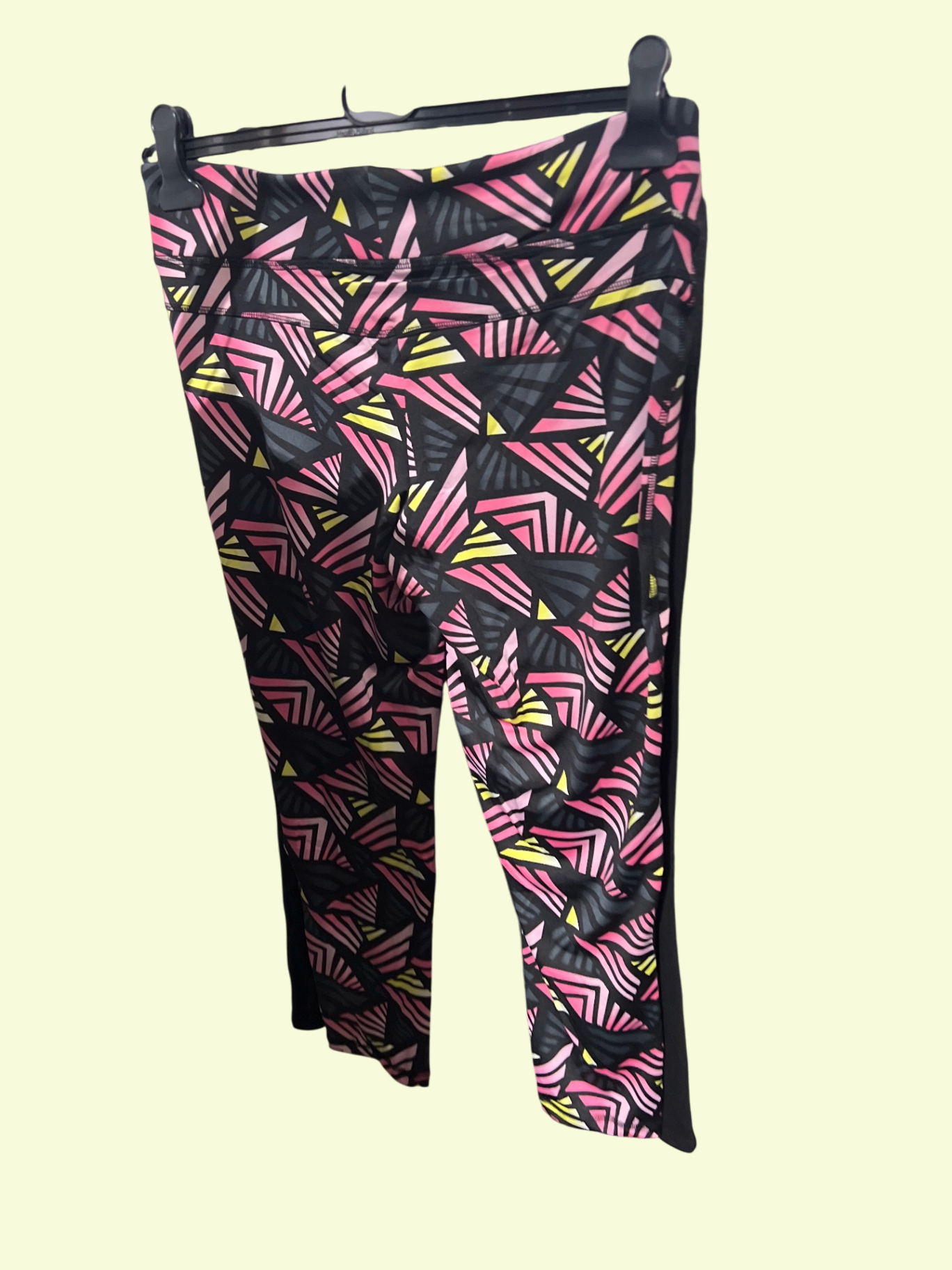 Crivit Sportleggings Pink, Schwarz Gr.: L