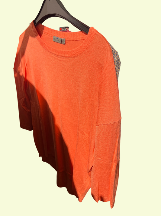 blue motion Pullover Orange Gr.: S