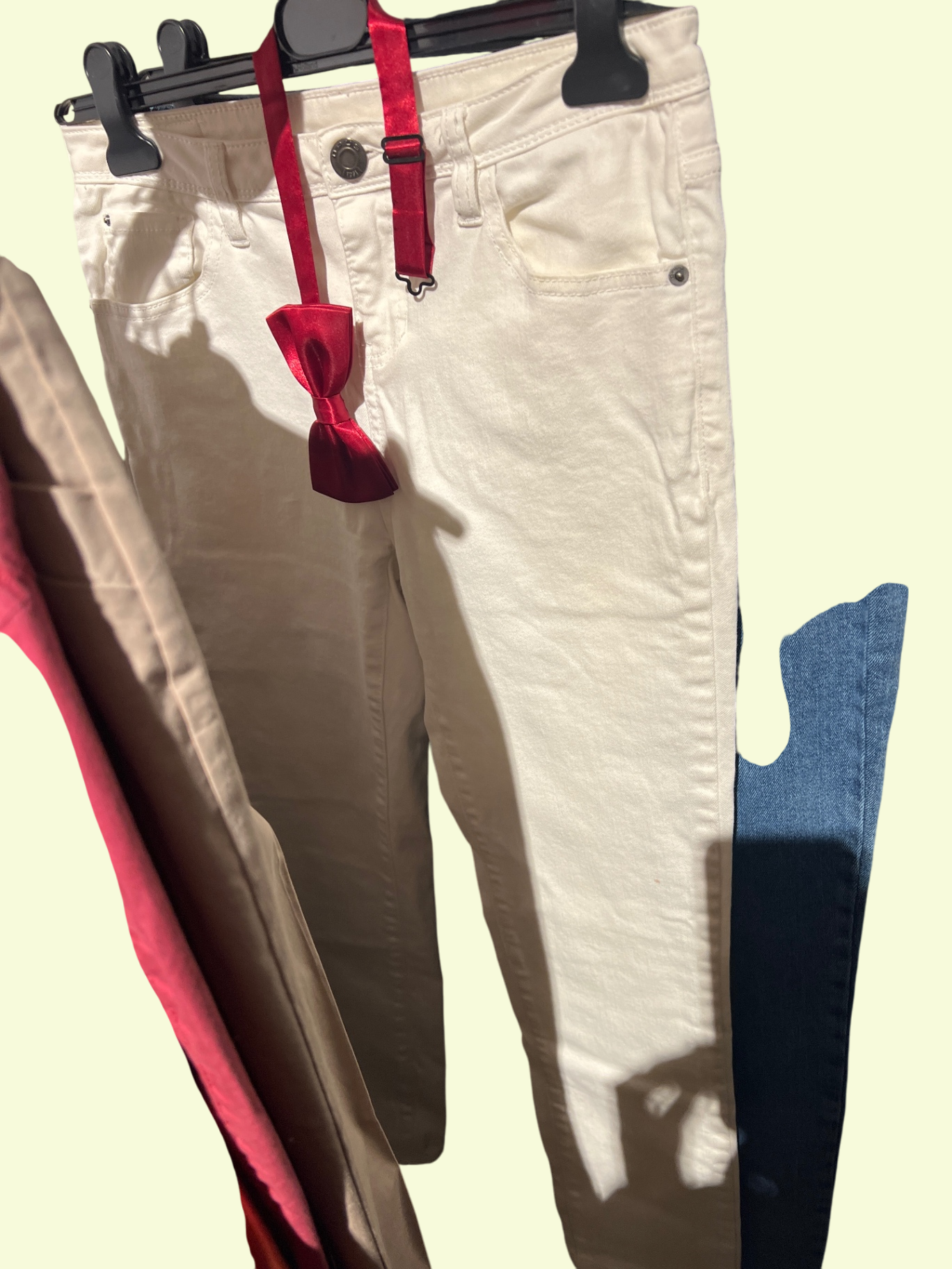 Jeans Weiß Gr.: M