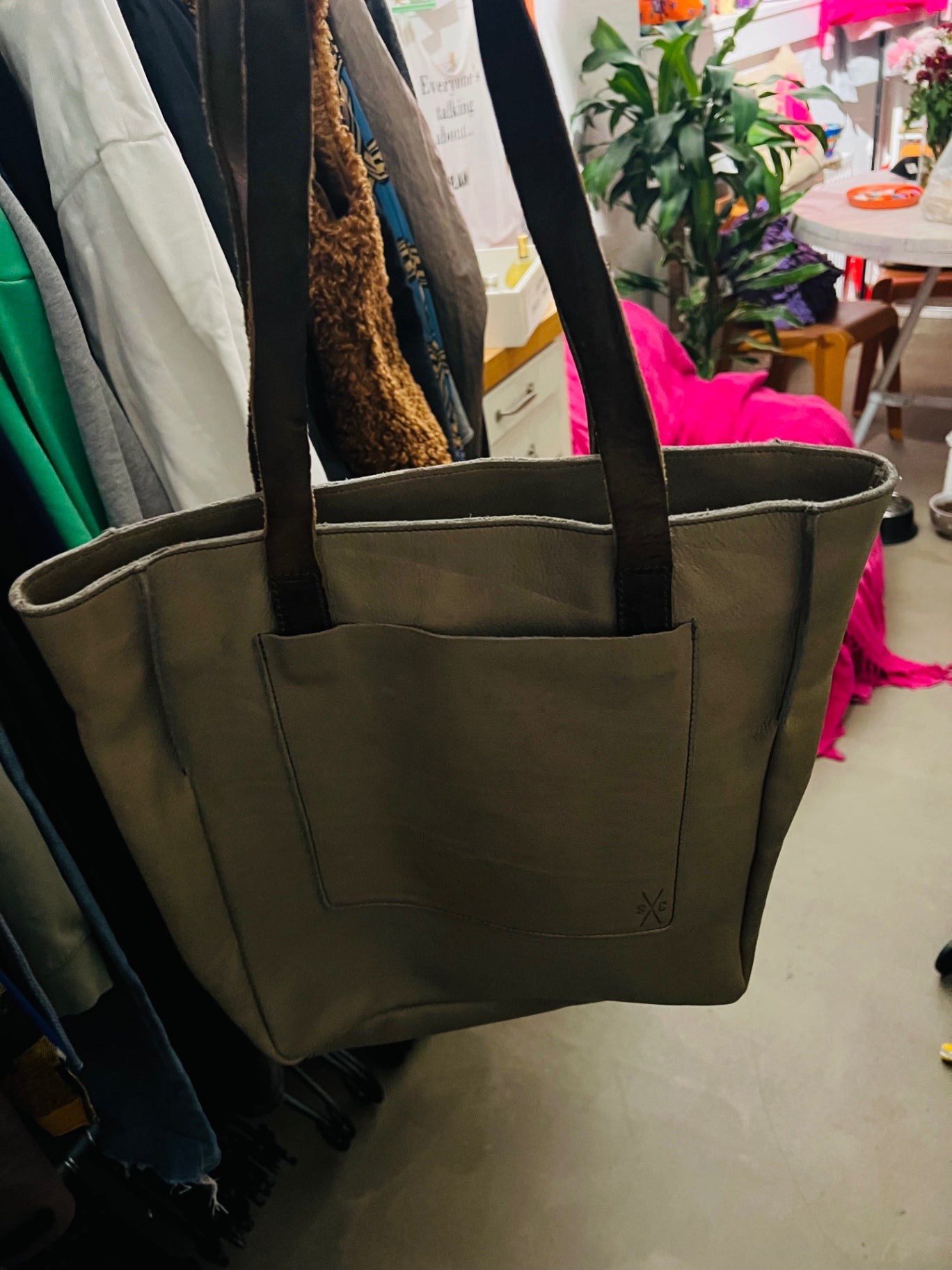 Silvercreek LederTasche Grau