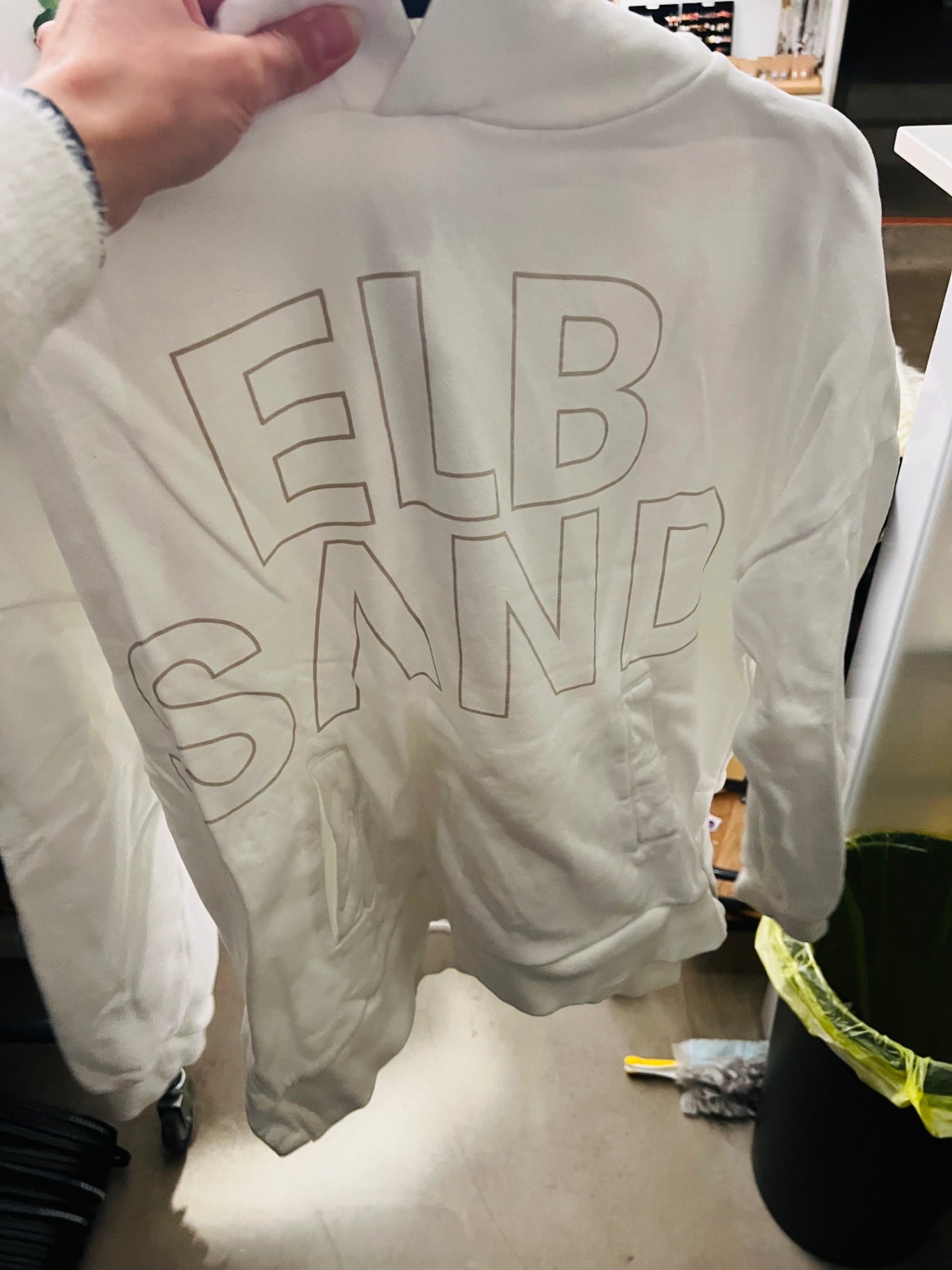 Elbsand Hoodie Weiß Gr.: M