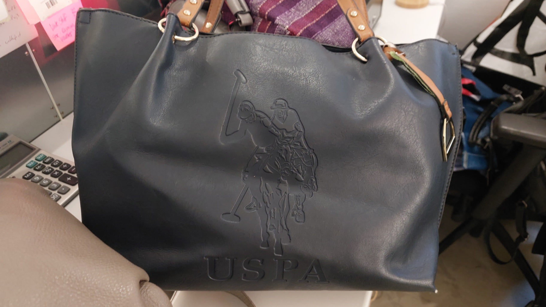U.S. Polo Assn. Handtasche Dunkelblau