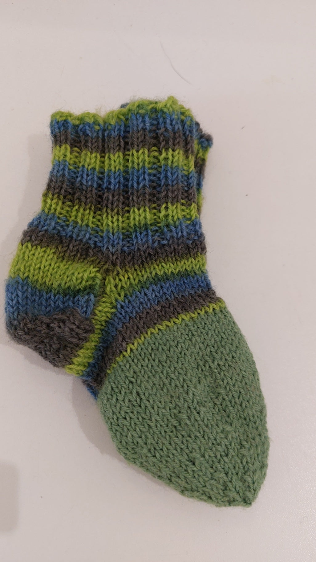 Wollsocken grün 