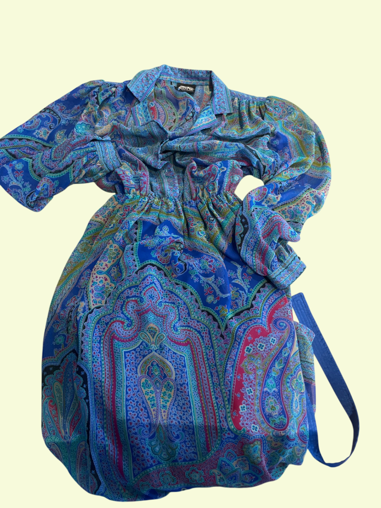 Sora Couture Design Kleid Blau bunt S