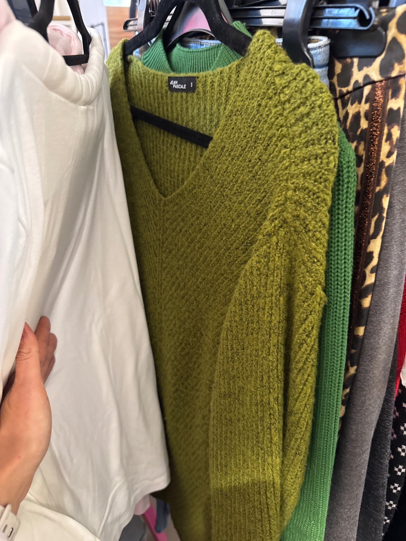 Jean Pascale Pullover Grün Gr.: S