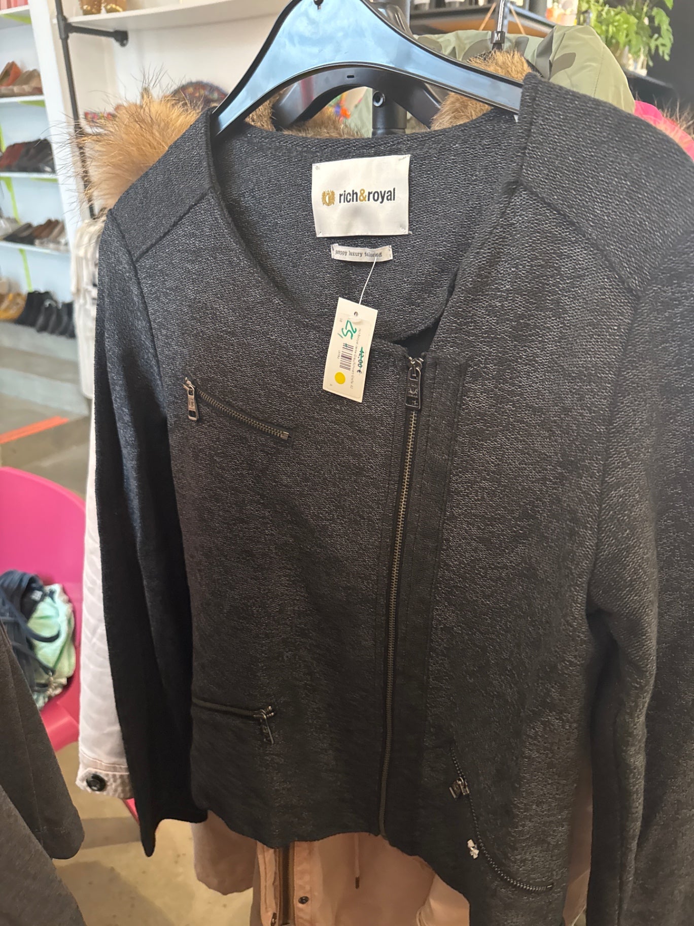 rich&royal Jacke Grau Gr.: 42