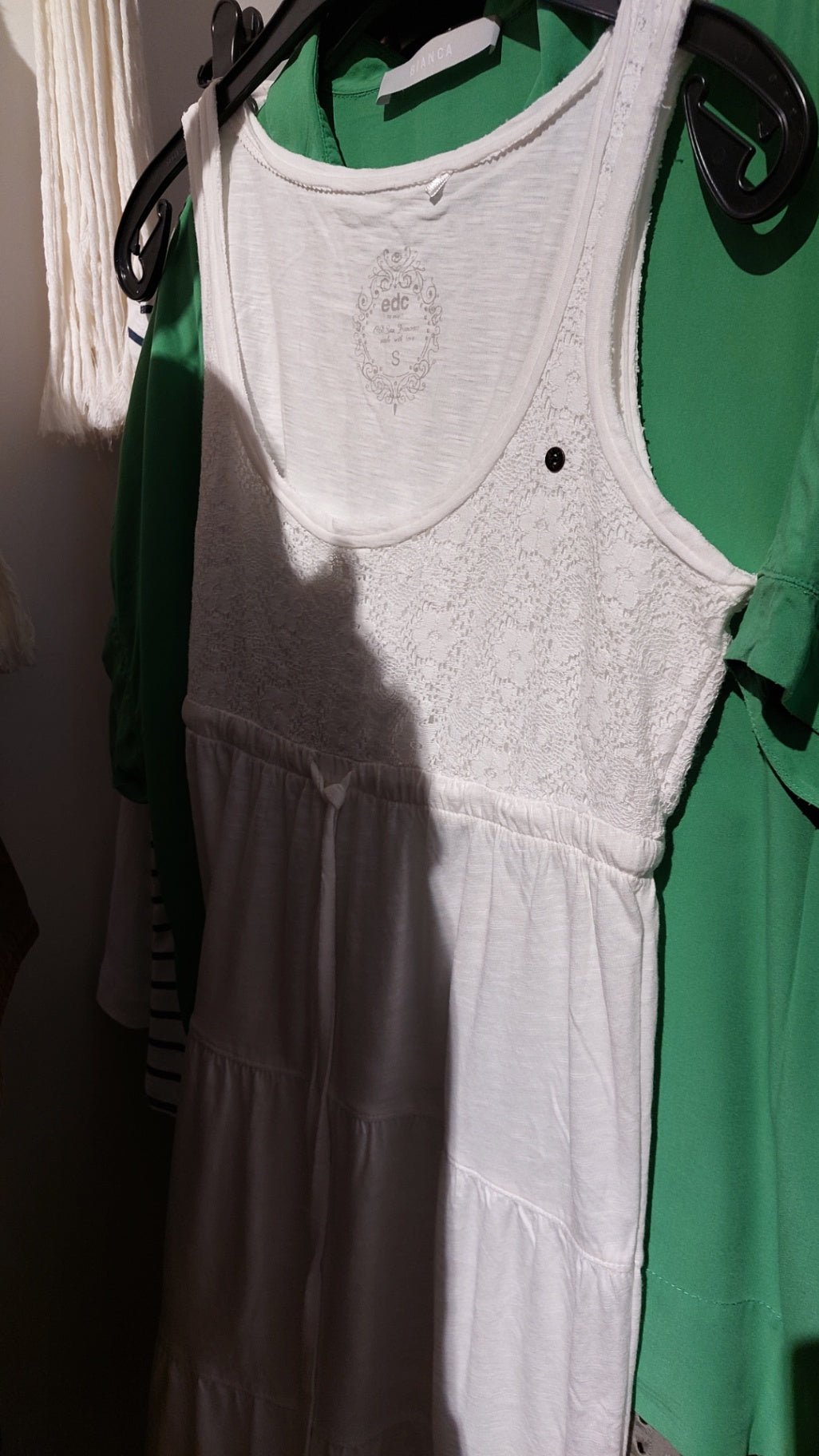 EDC Kleid Weiß Gr.: S