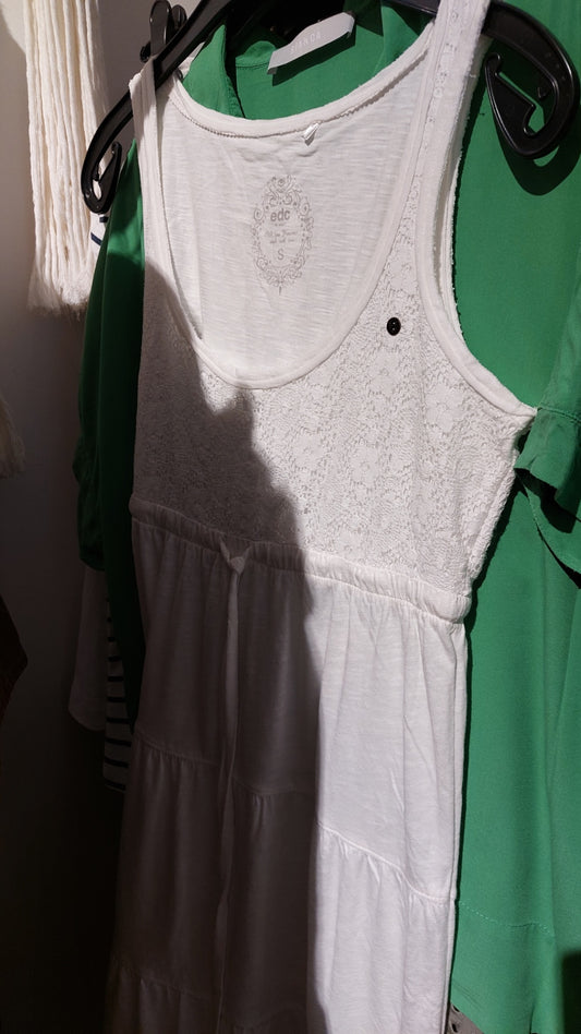 EDC Kleid Weiß Gr.: S