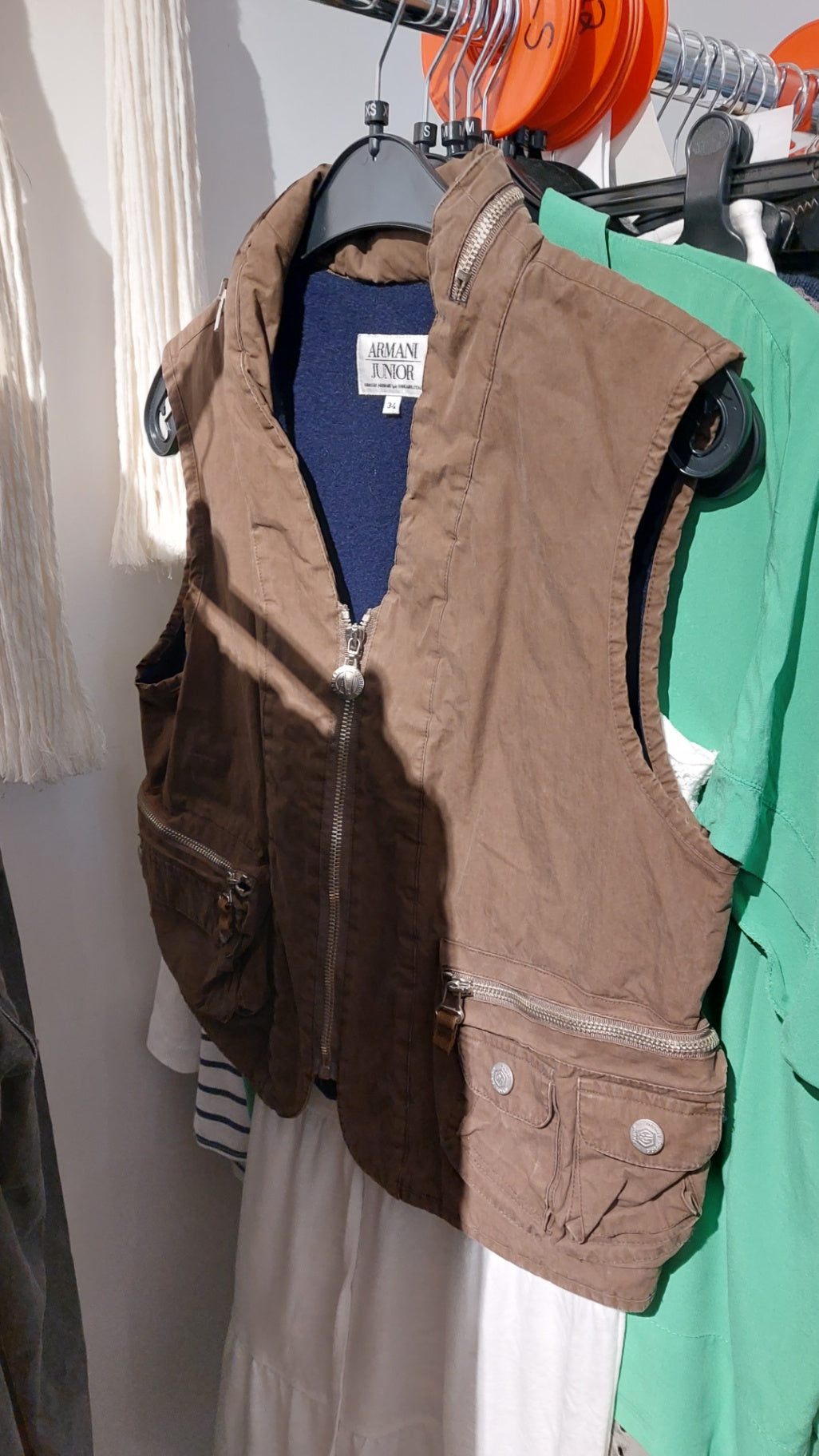 ARMANI JUNIOR Weste Hellbraun Gr.: XS