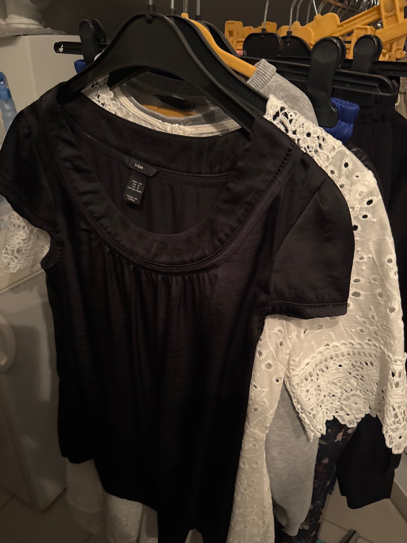 H&M Blusenshirt Schwarz Gr.: 38