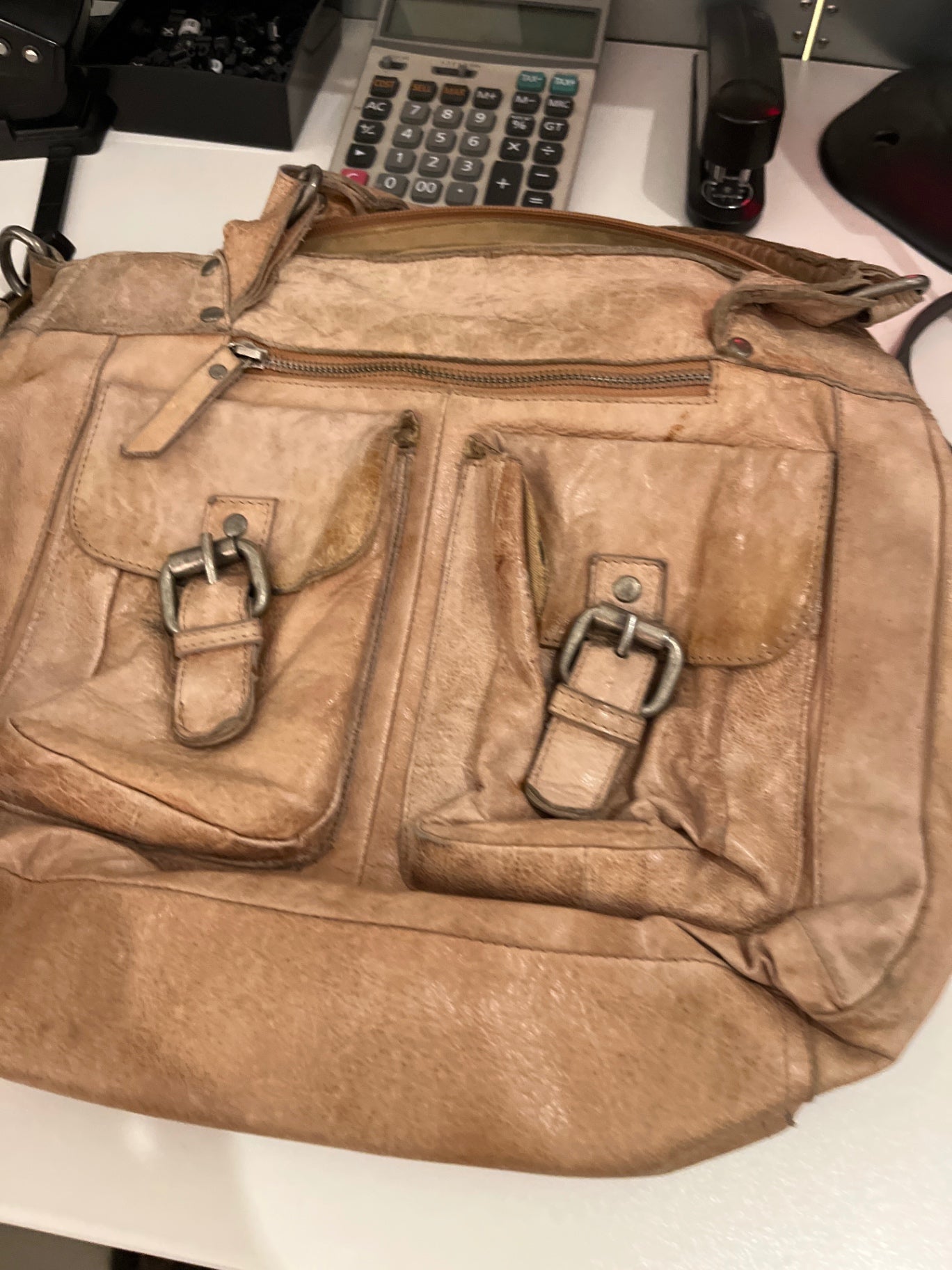 Tasche Hellbraun 