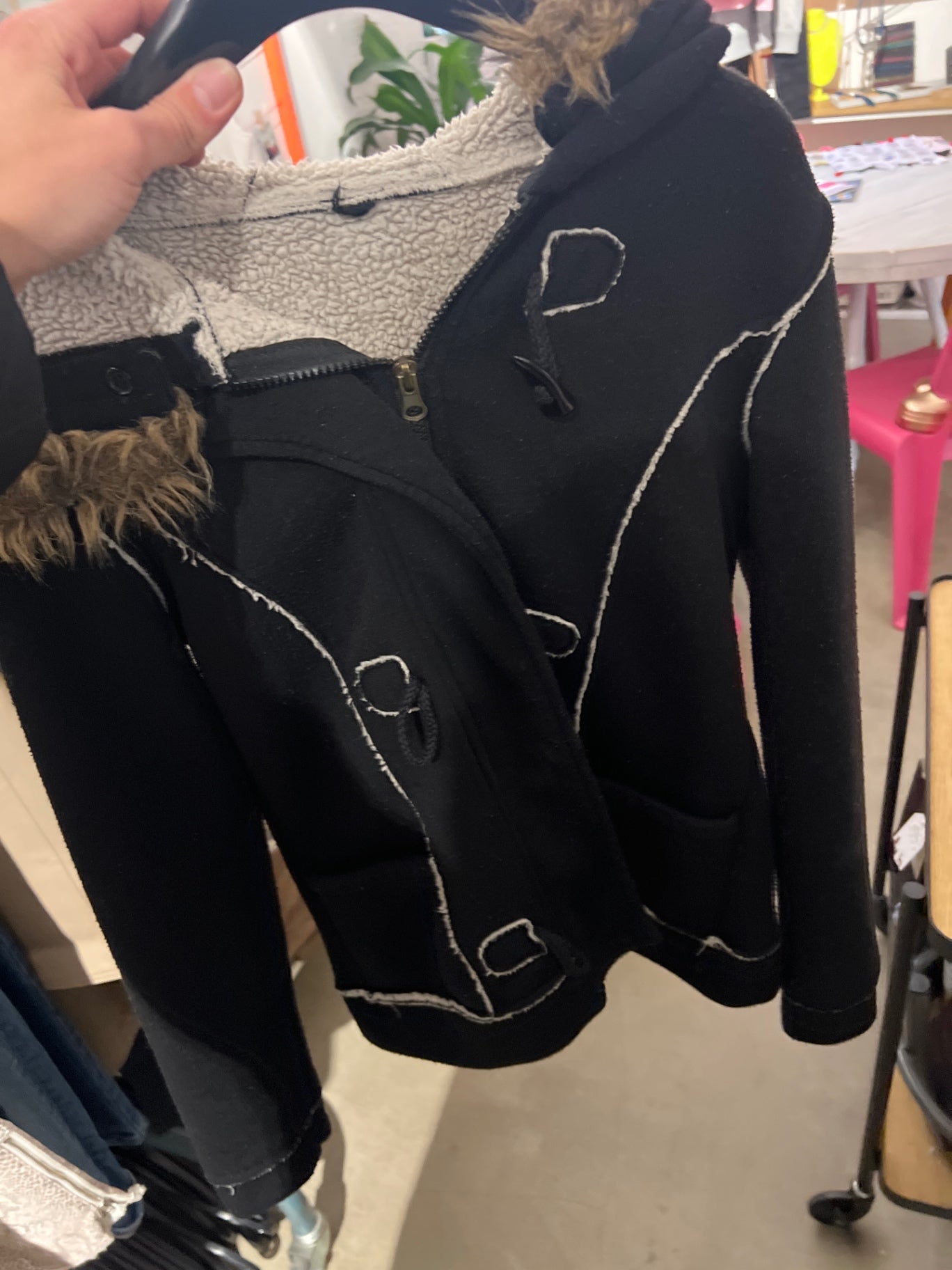Jacke Schwarz Gr.: S
