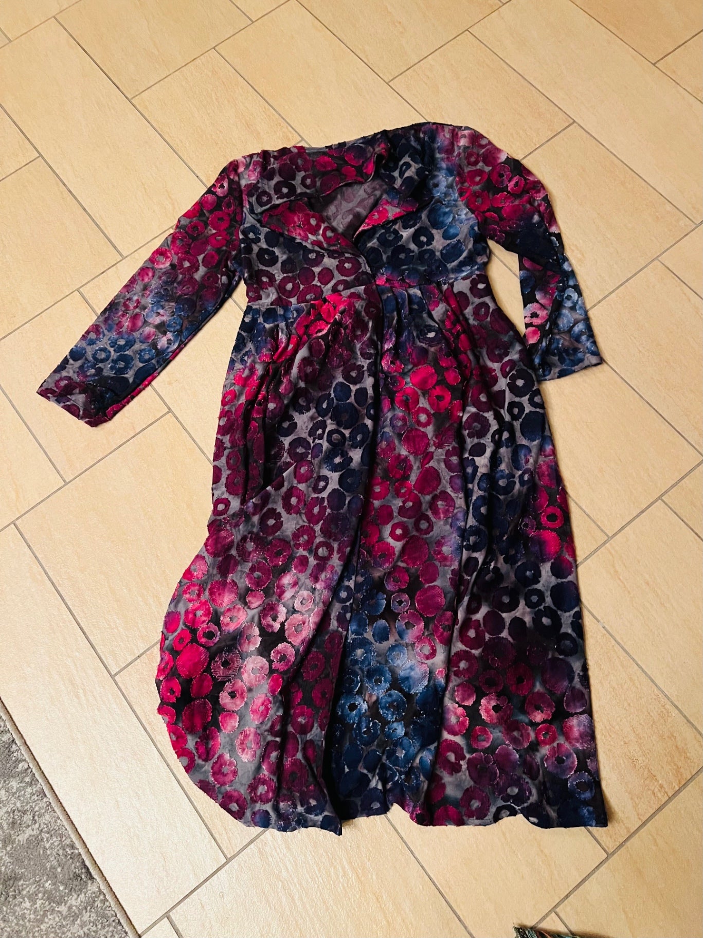 Modeatelier Rehms Kleid Violett, Rot Gr.: L