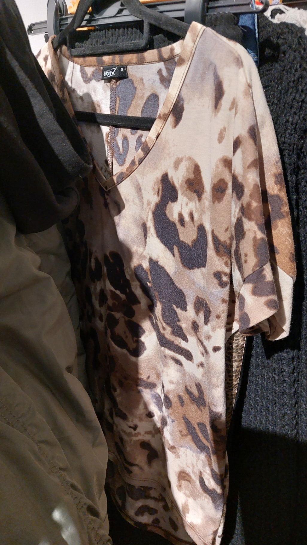 Okay T-Shirt Leopardenmuster Gr.: S