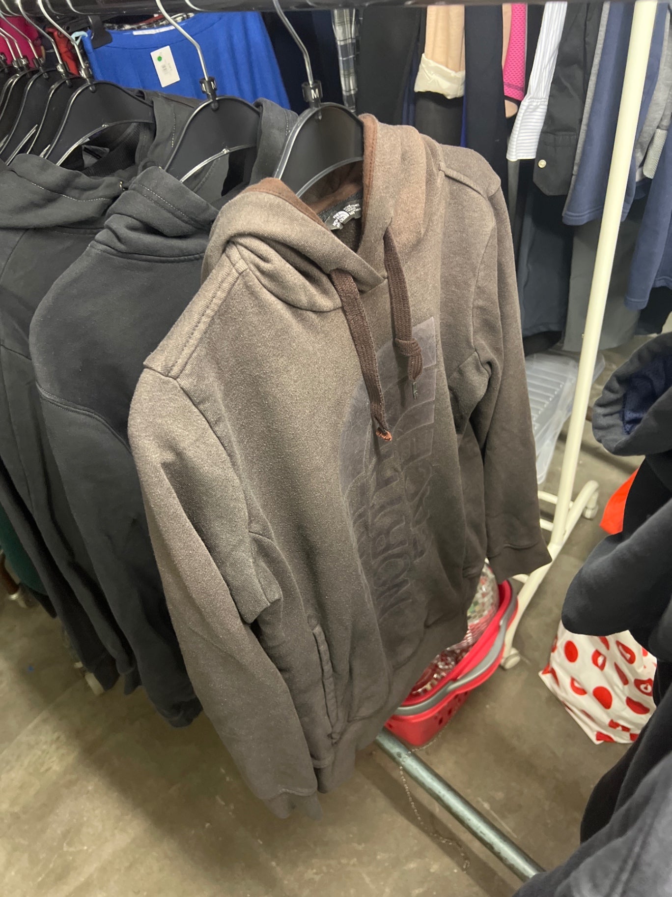 North Face Hoodie braun Gr.: M