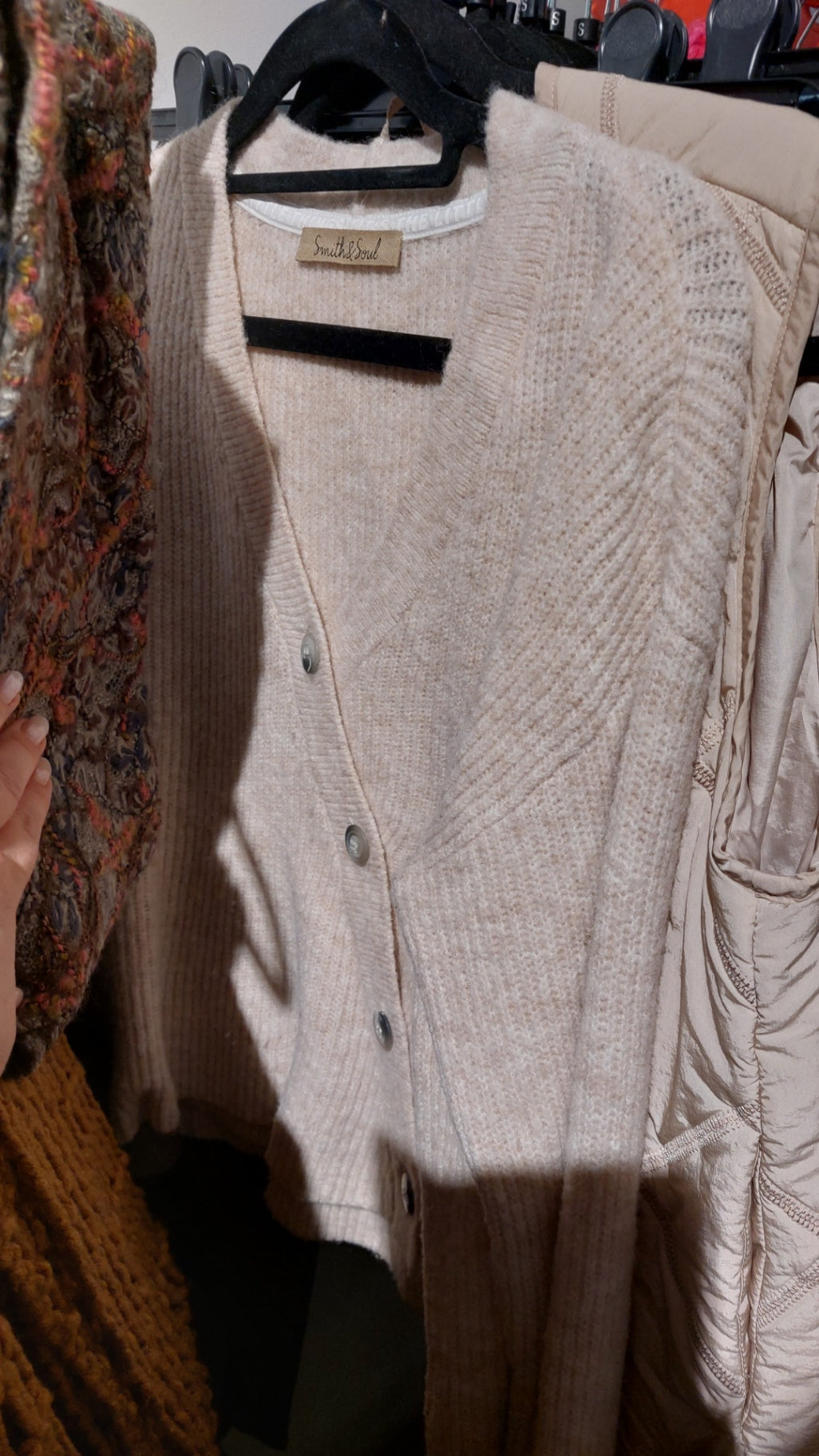 Smith & Soul Strickjacke Beige Gr.: S