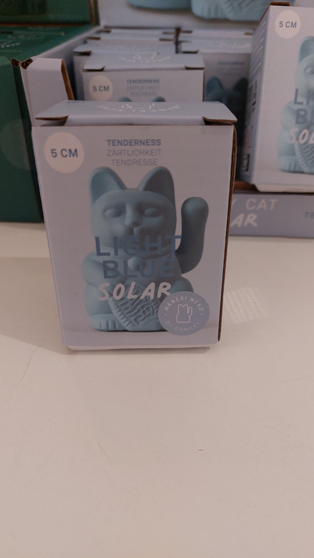 Donkey Winkekatze Light Blue Solar Gr.: 5cm