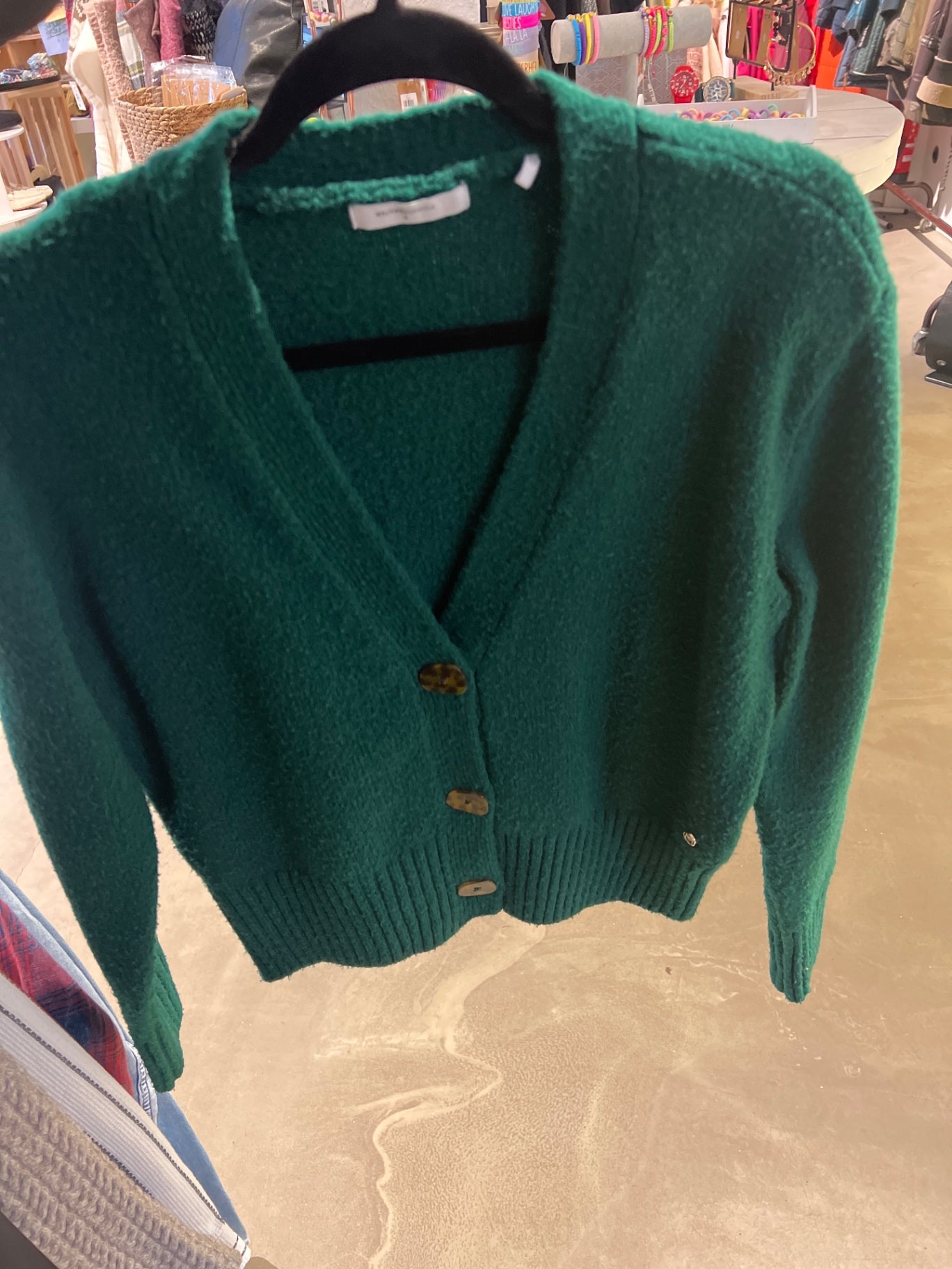 Melting Stockholm Strickjacke Grün Gr.: S