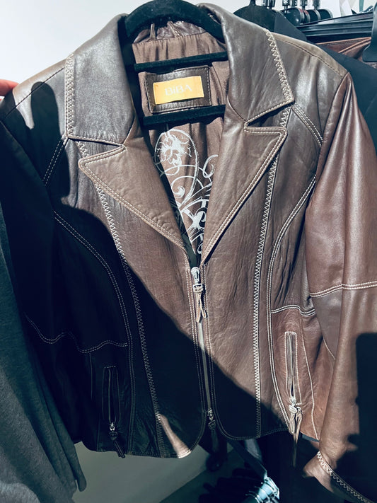 BiBA Lederjacke Braun Gr.: XL