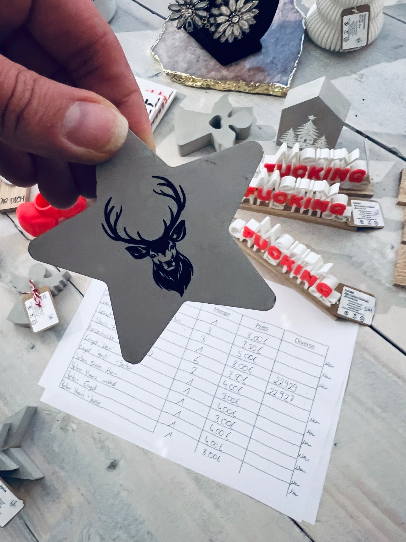 EINZELSTÜCK Beton Stern klein 