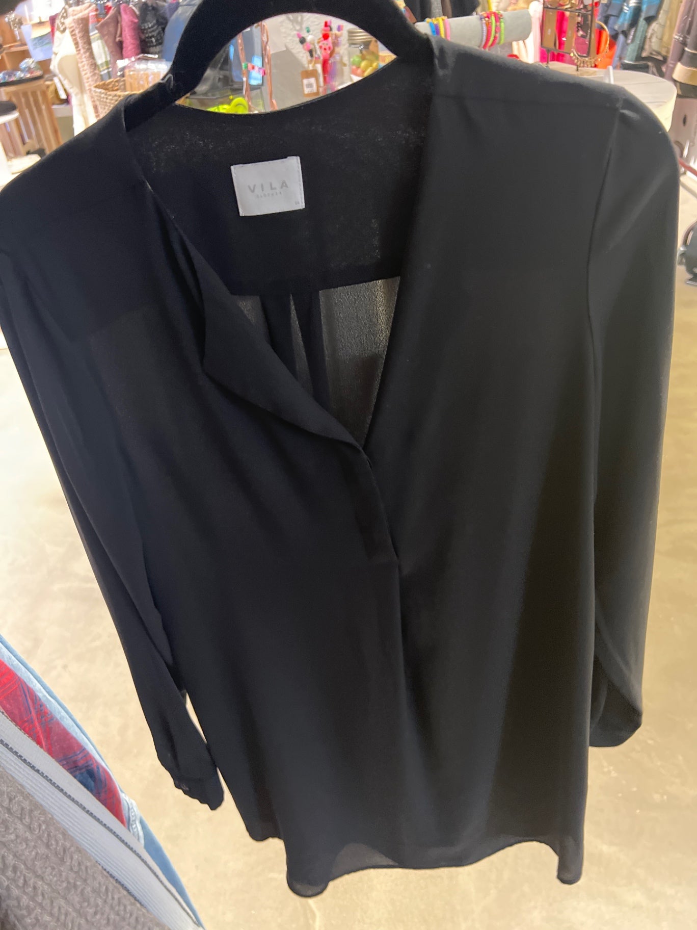 VILA Bluse Schwarz Gr.: XS