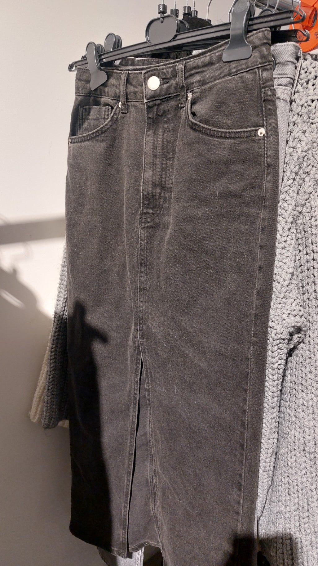 Pull&Bear Jeansrock Grau Gr.: S