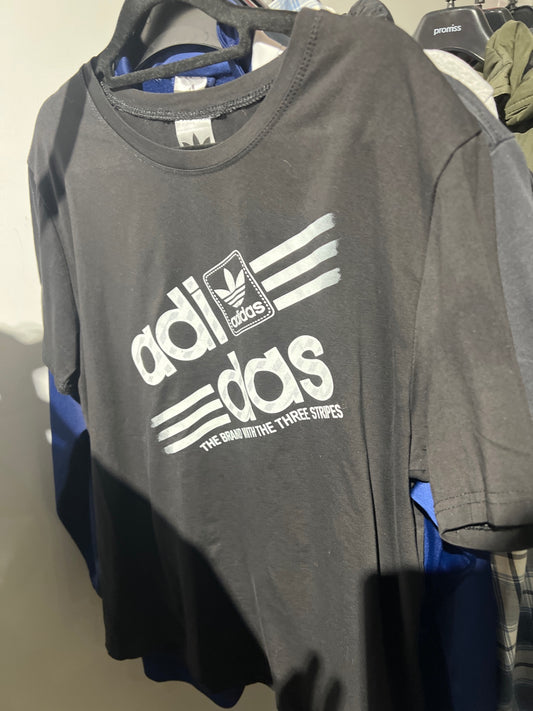 adidas T-Shirt Schwarz Gr.: M