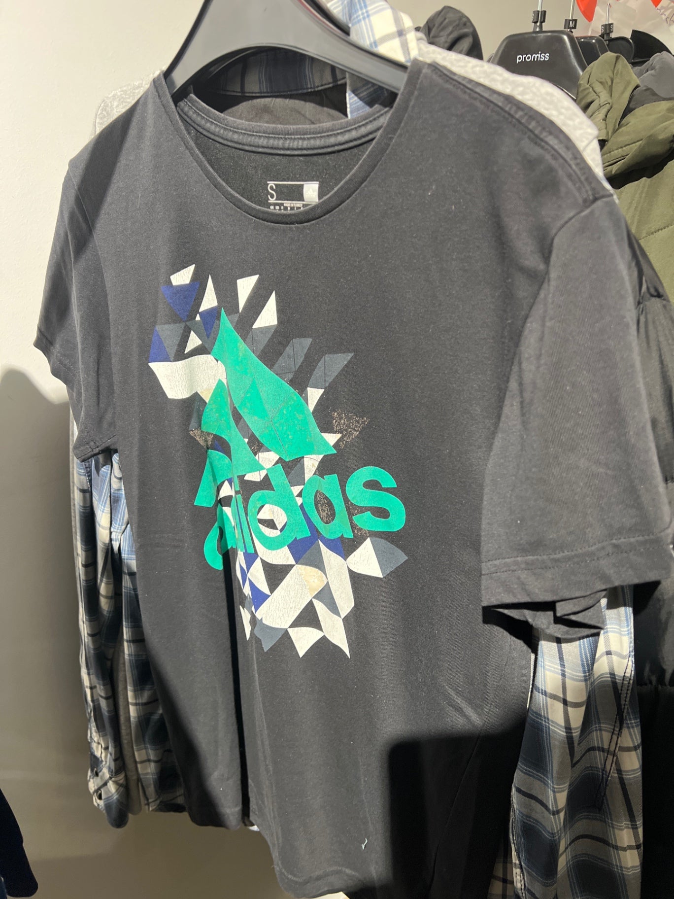 Adidas T-Shirt Grau Gr.: S