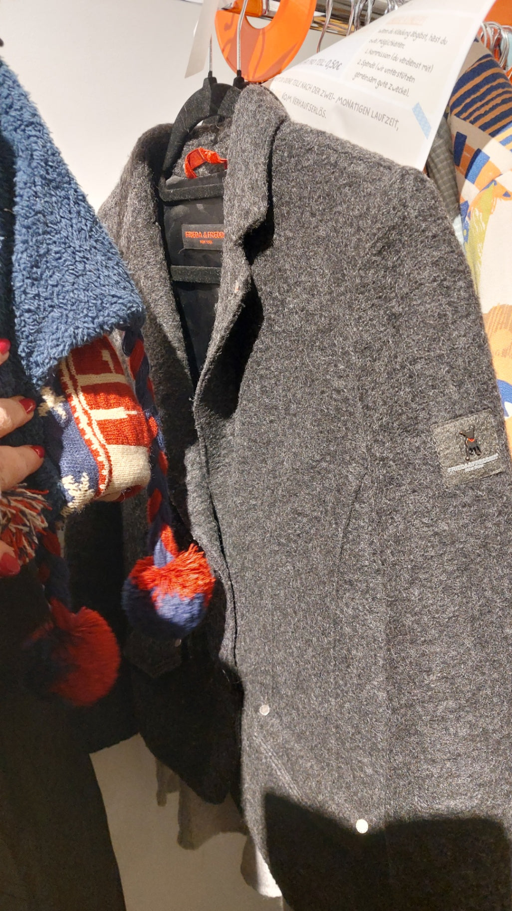 Frieda & Freddies Wollblazer Grau Gr.: 36