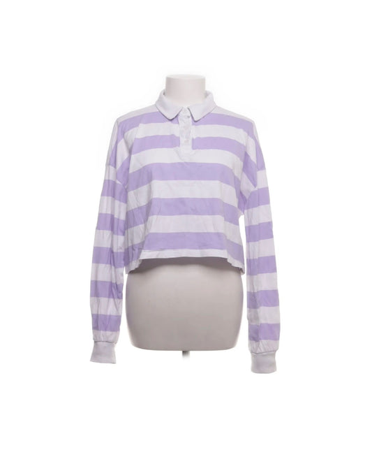 Asos Oberteil Lila weiß gestreift Gr.: L