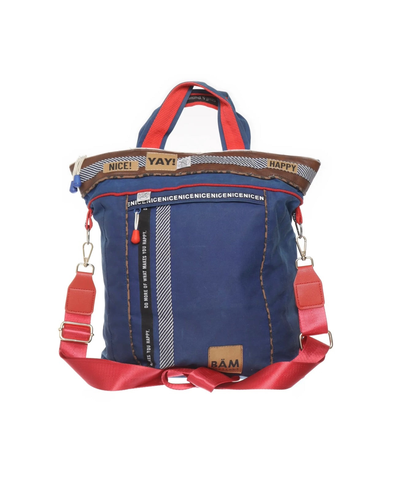 Stuff&Button Tasche Blau und Rot 