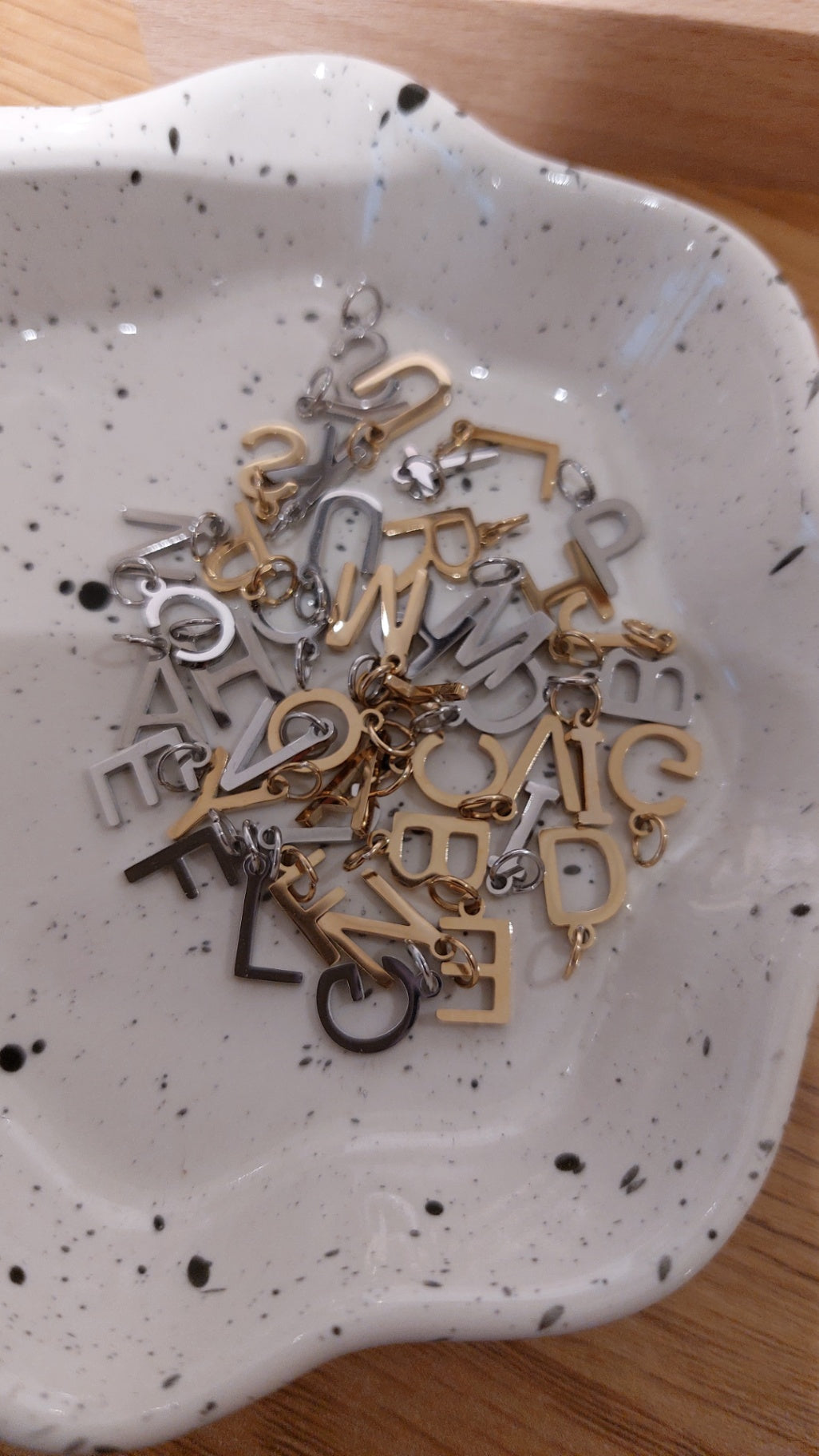 Spring Blossom Schmuck Buchstaben Gold/Silber