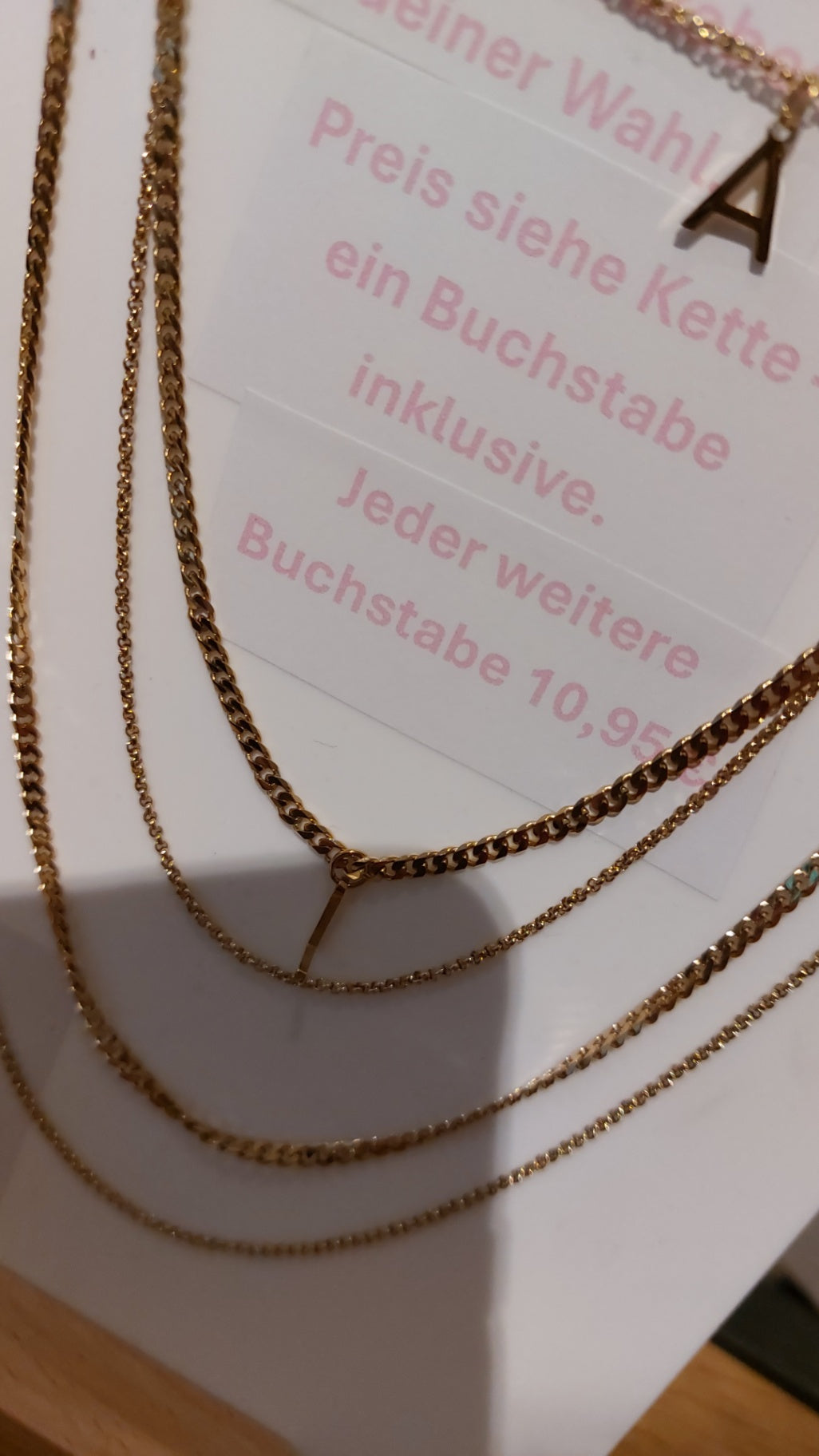Spring Blossom Core Kette Buchstaben