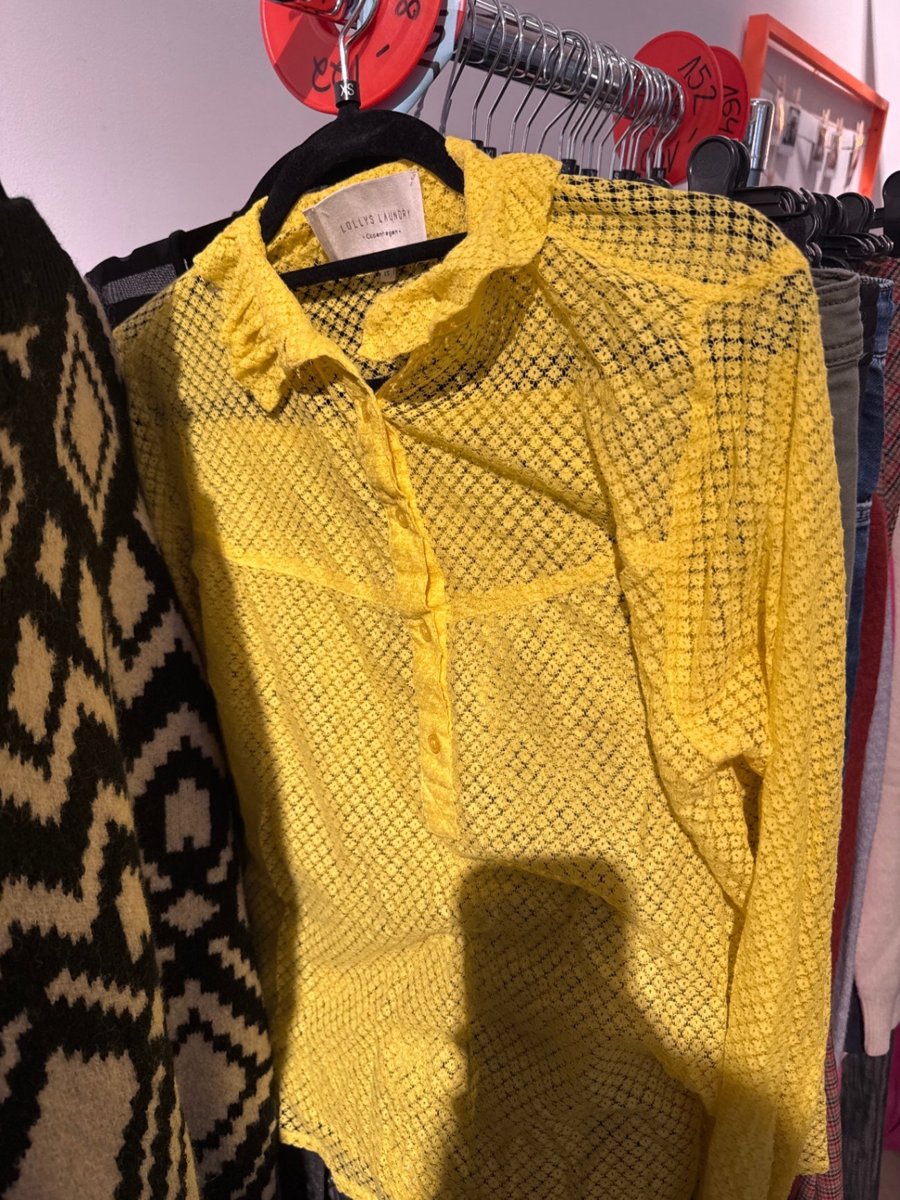 Lollys Laundry Bluse Gelb Gr.: XS