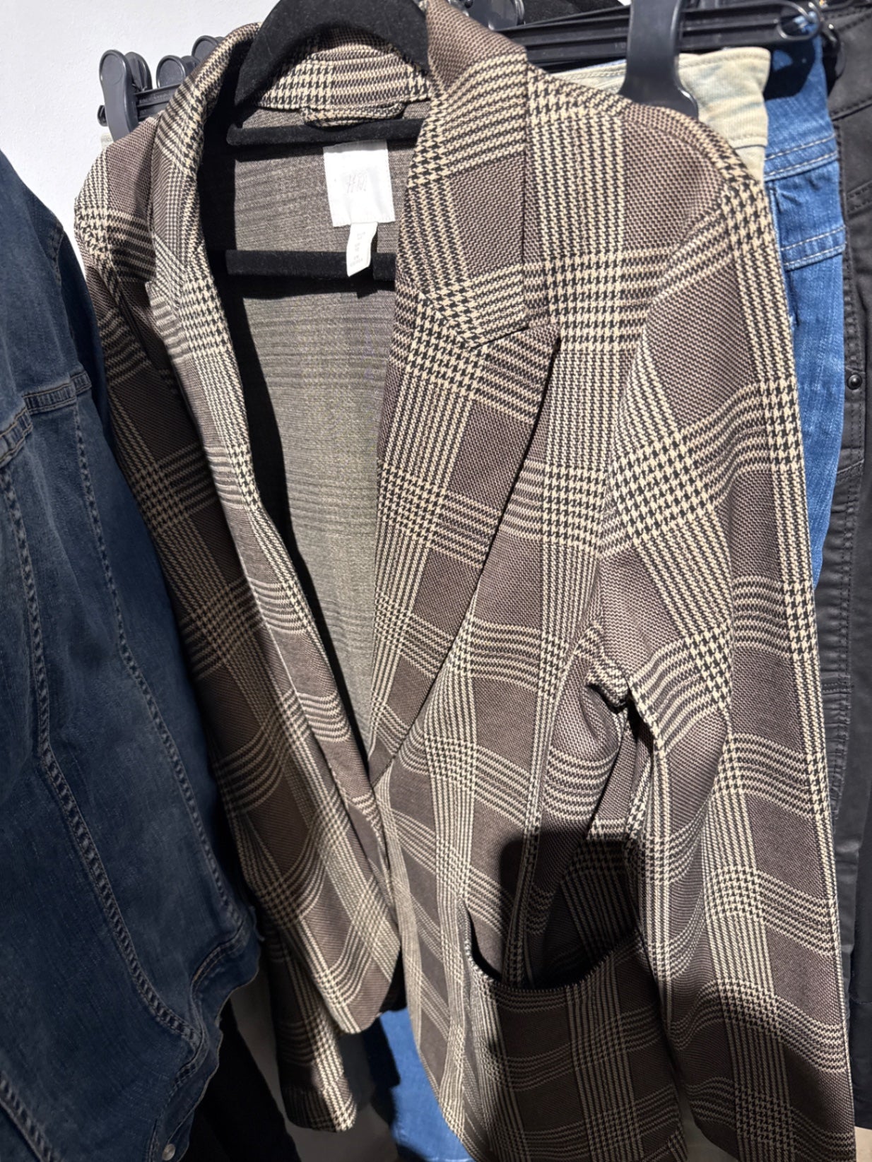 H&M Blazer Braun kariert Gr.: 40