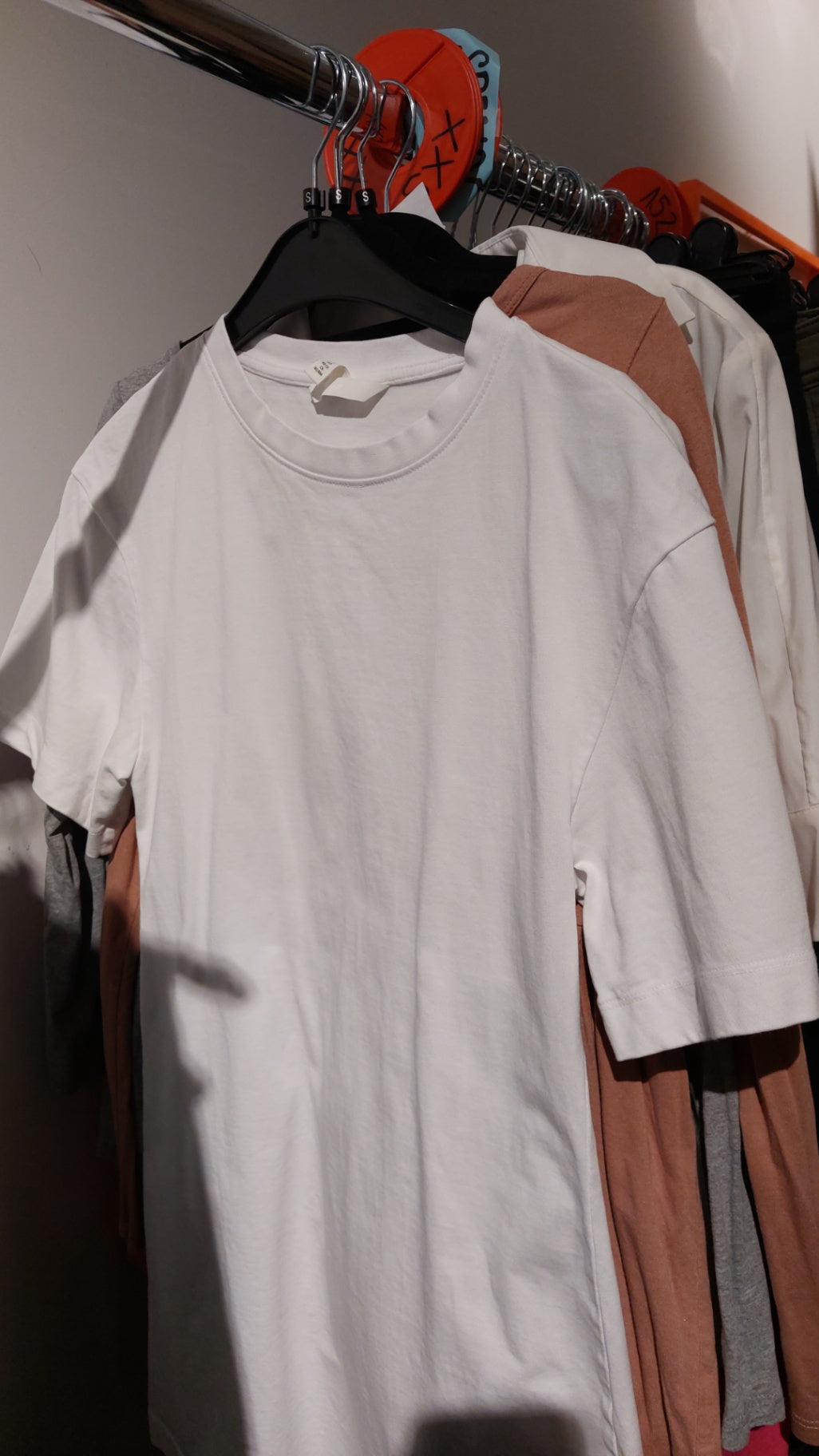 H&M T-Shirt Kleid Weiß Gr.: S