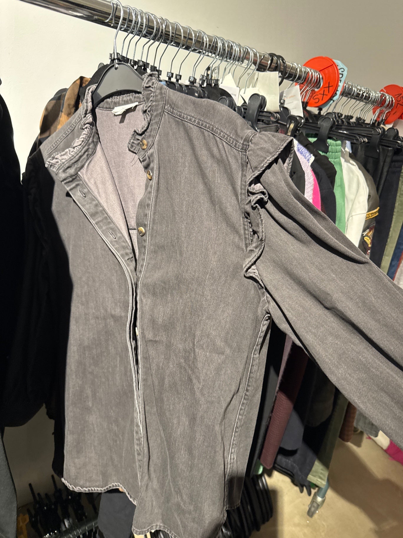 Jake's Jeanshemd Grau Gr.: 38