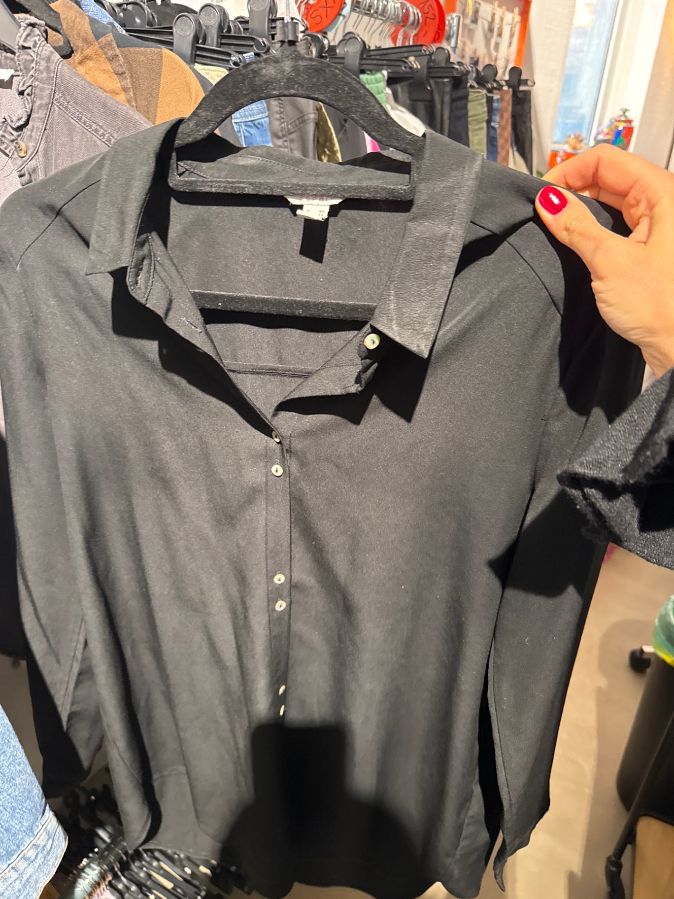 Esprit Bluse Schwarz Gr.: M