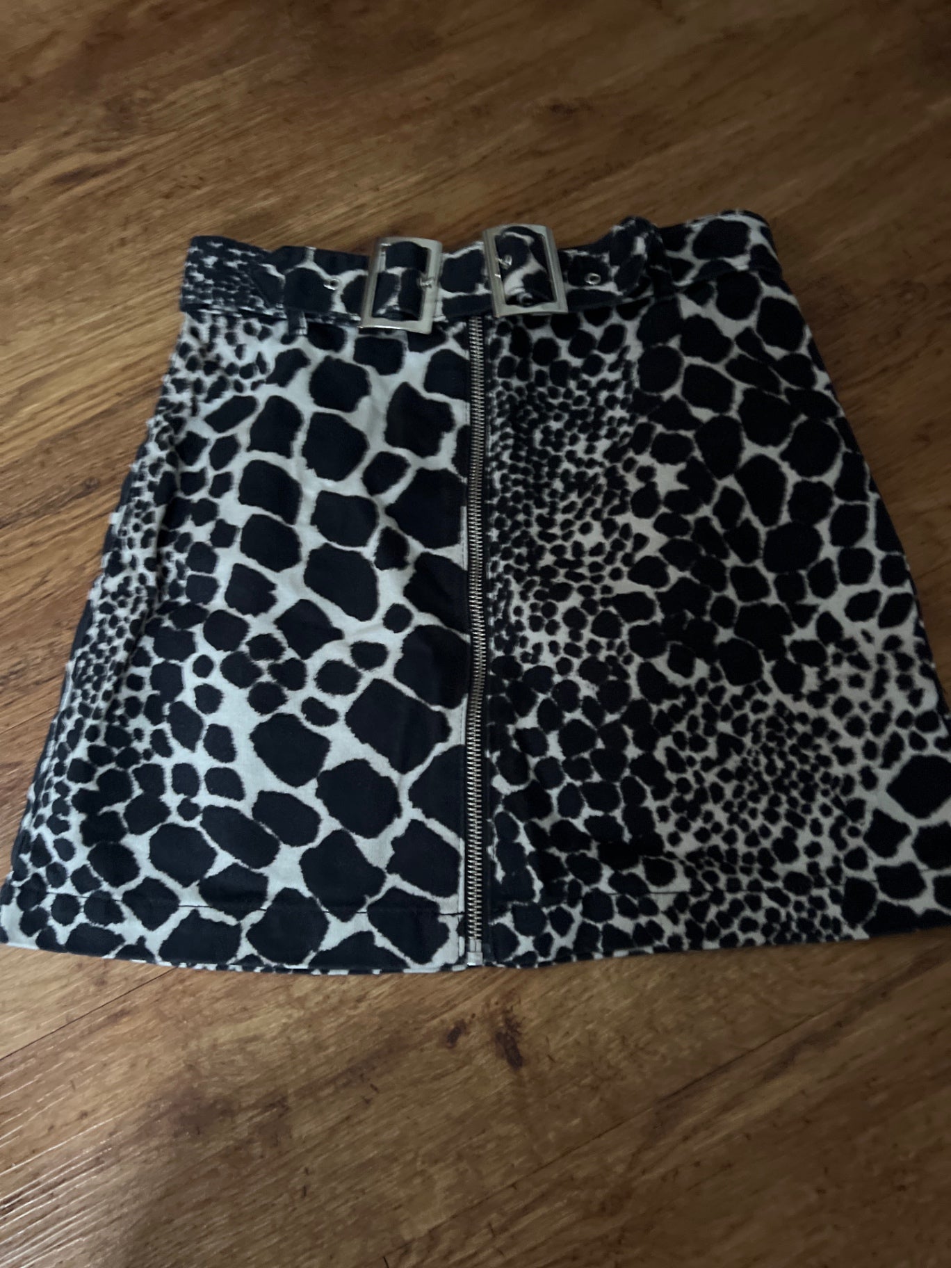 TOPSHOP Rock Schwarz Weiß Gr.: M