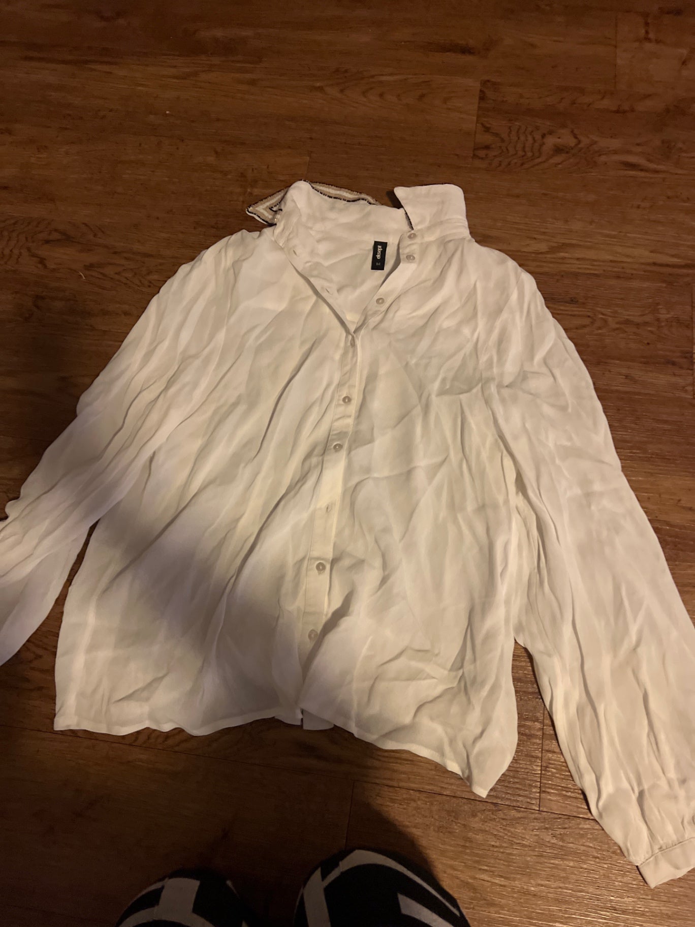 Eksept Bluse Weiß Perlen Gr.: M