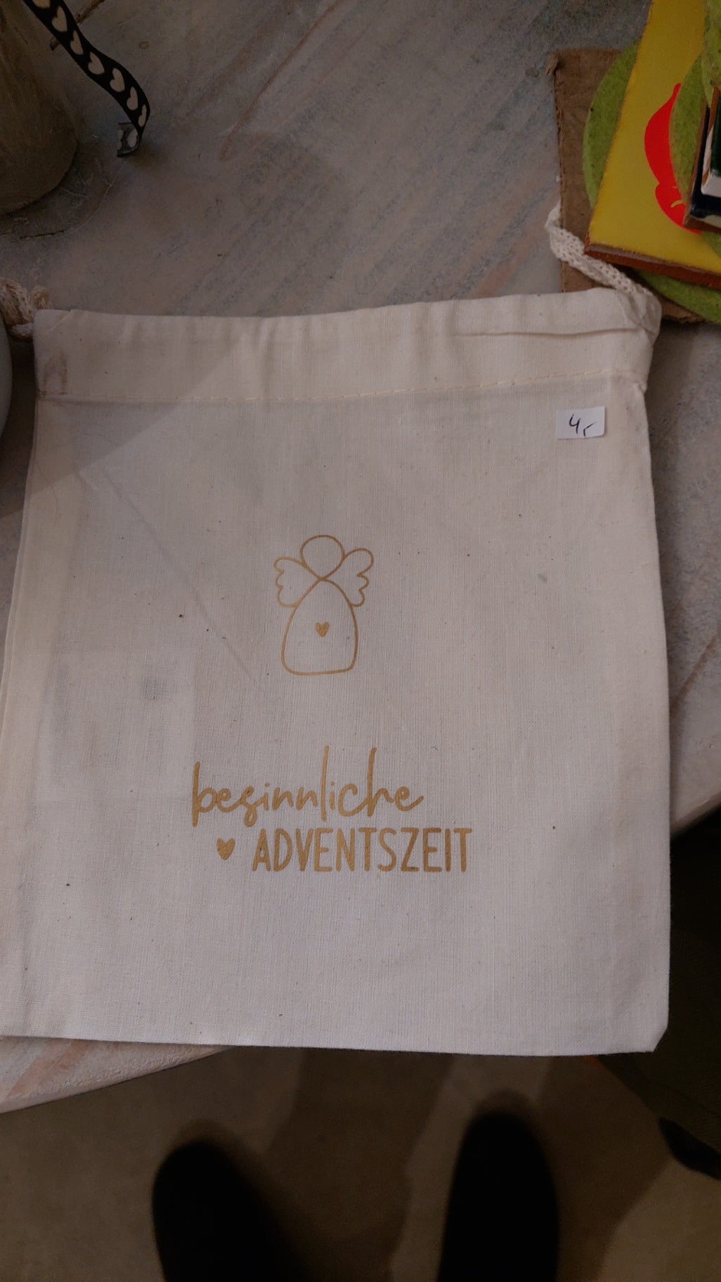 Kleine Glückswerkstatt Jutesäckchen 