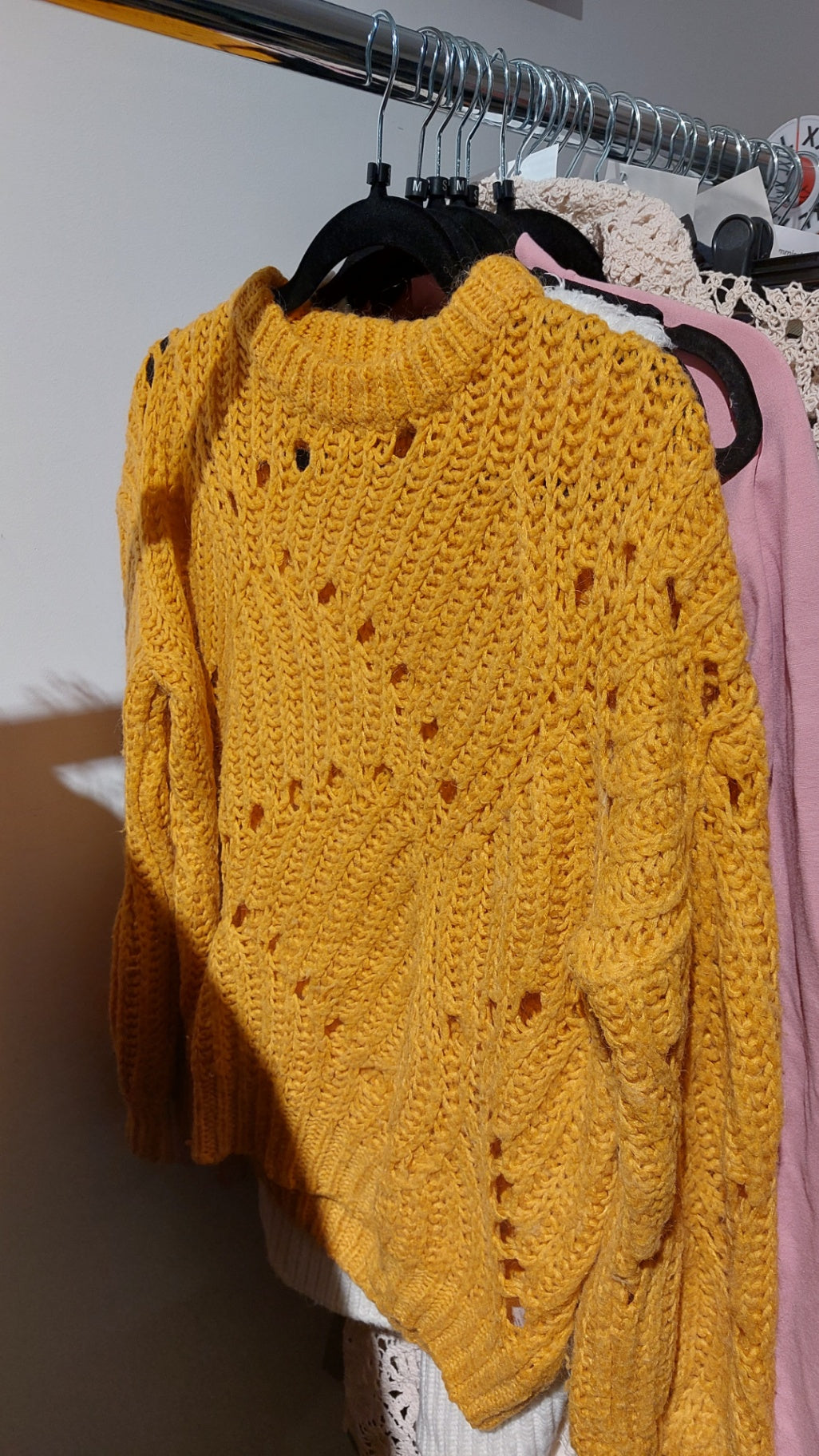 Moves Pullover Gelb Gebrauchsspuren.: S