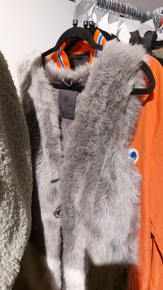 s.Oliver Premium Weste Grau Gr.: M