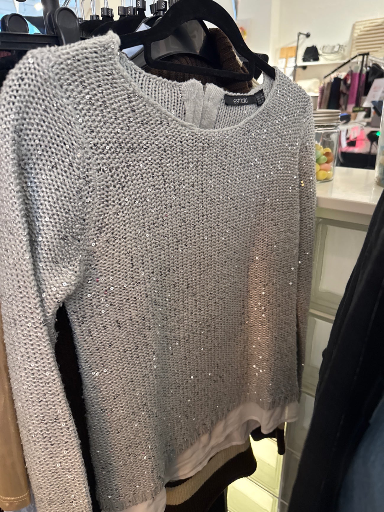 esmara Pullover Silber Gr.: S