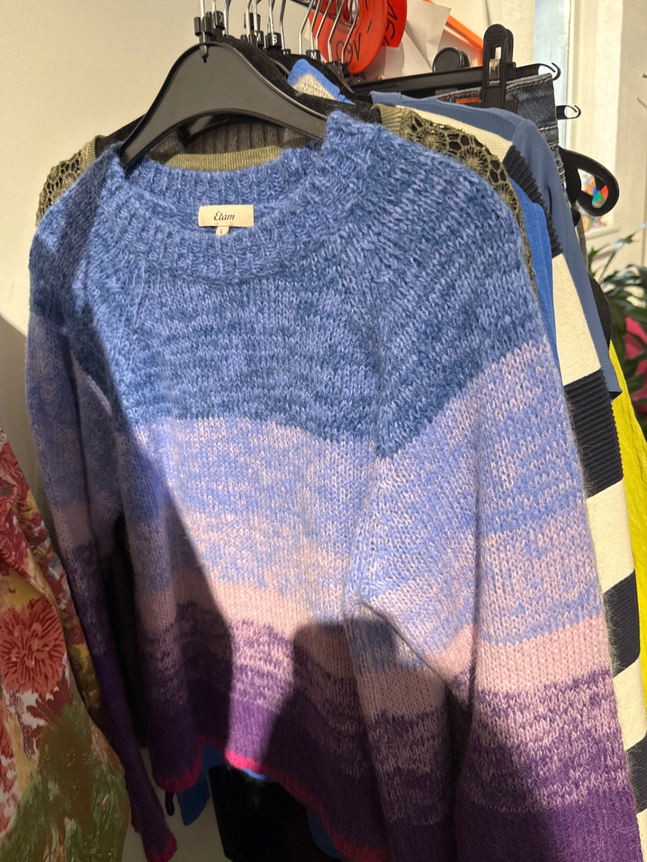 Etam Pullover Bunt Gr.: L, Alpaka