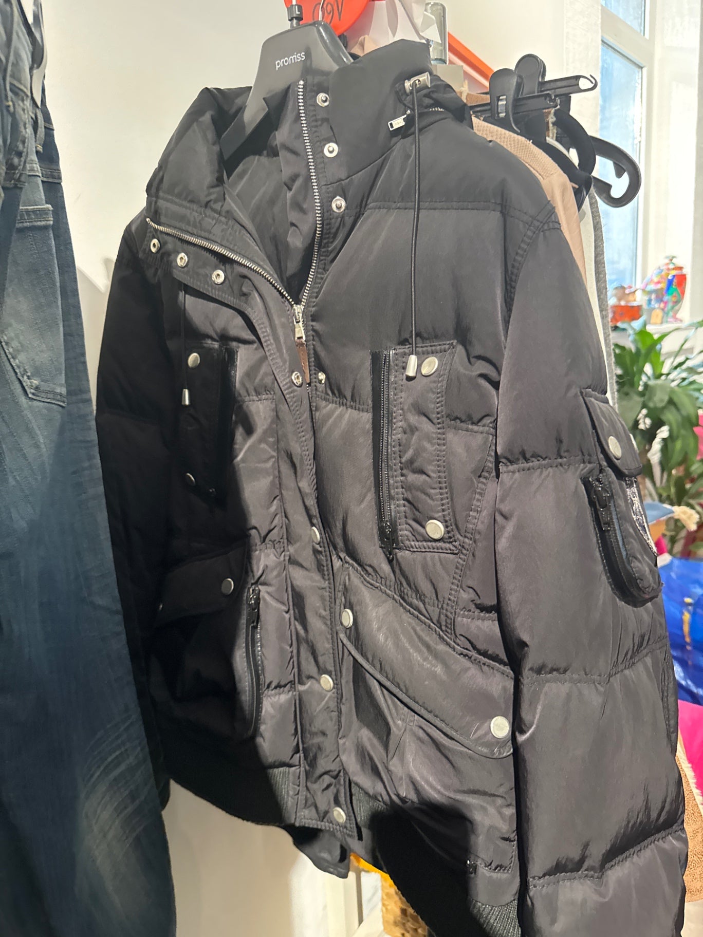 Fame Daunenjacke Schwarz Gr.: M/L