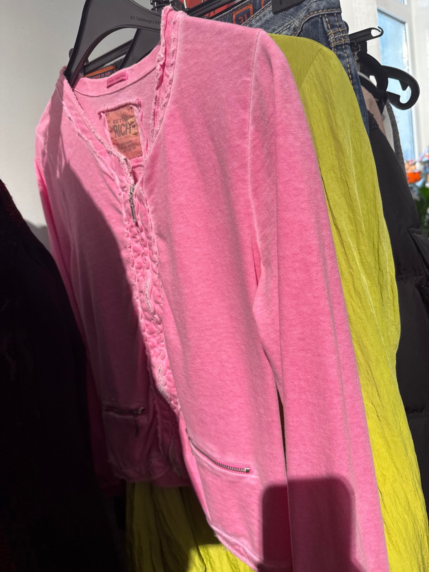 BETTER RICH Sweatjacke Pink Gr.: M
