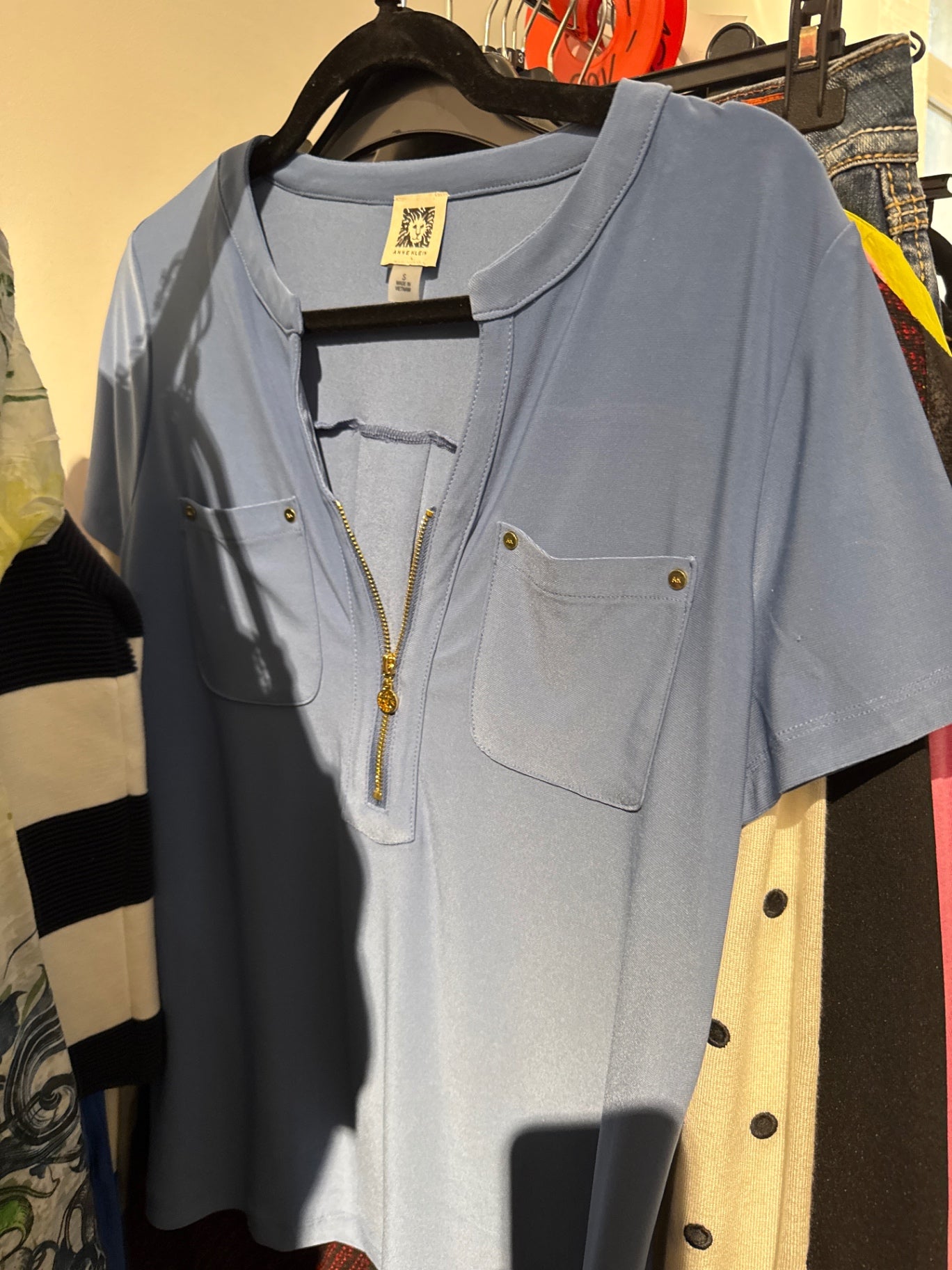 Anne Klein Oberteil Hellblau Gr.: S