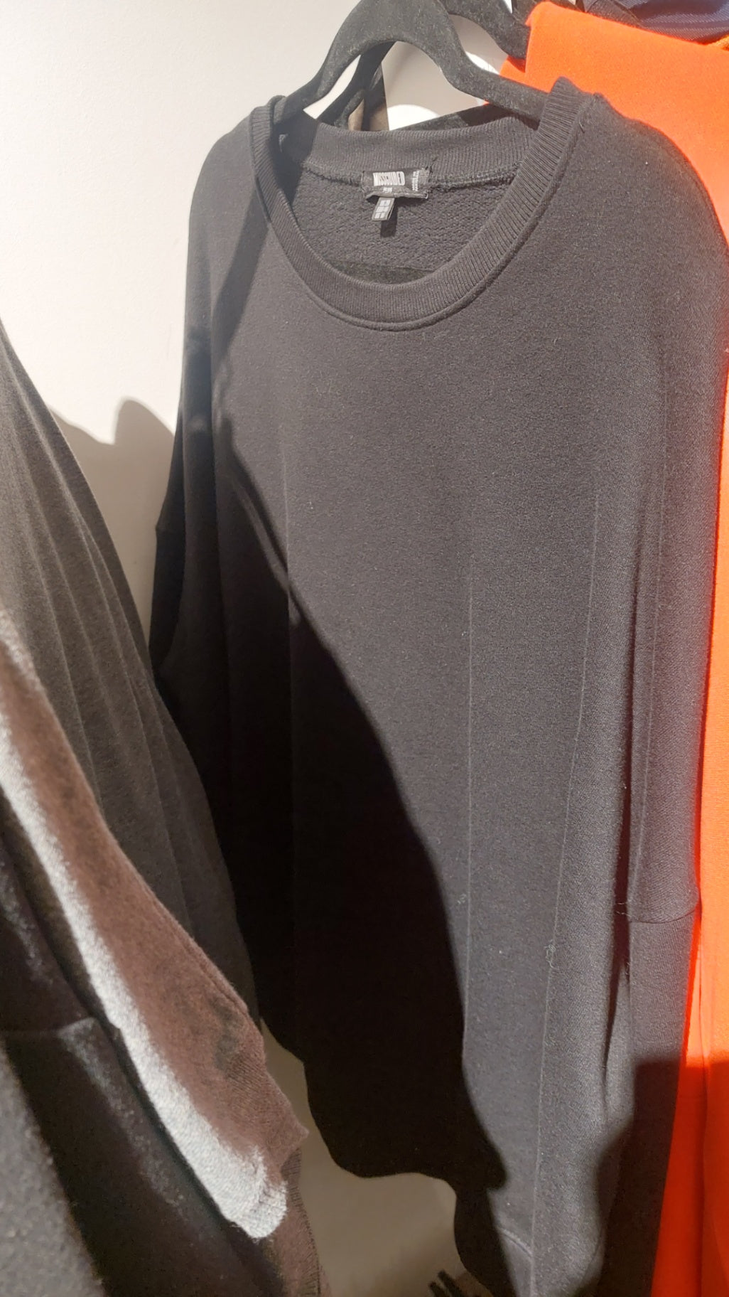 MISSGUIDED Pullover Schwarz Gr.: 48